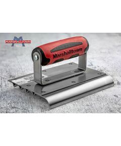 Радиус гладилка по бетону MARSHALLTOWN QLT с нарезчиком канавок (нерж. сталь) 152 х 127 мм, фото  | SNABZHENIE.com.ua