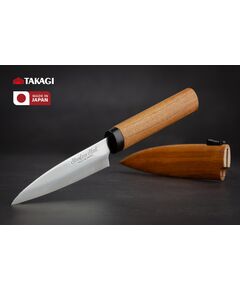 Японский кухонный нож Takagi 90мм для овощей и фруктов, фото  | SNABZHENIE.com.ua