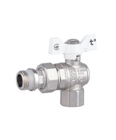 Кран шаровой "Американка" Thermo Alliance Forte 1/2" с антипротечкой угловой SF223W15, фото  | SNABZHENIE.com.ua