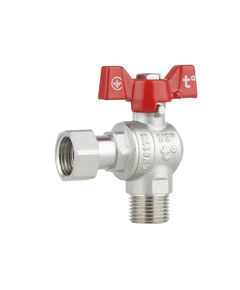 Кран шаровой с накидной гайкой Thermo Alliance Forte 1/2" ВН для воды угловой SF224W15, фото  | SNABZHENIE.com.ua