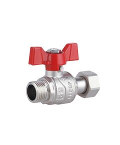 Кран шаровой с накидной гайкой Thermo Alliance Forte 1/2" ВН для воды прямой SF261W15, фото  | SNABZHENIE.com.ua