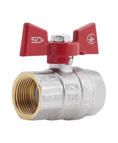 Кран шаровой Thermo Alliance Standart 3/4" ВР для воды (бабочка) SD602NW20PN40, фото  | SNABZHENIE.com.ua