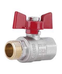 Кран шаровой Thermo Alliance Standart 1/2" ВН для воды (бабочка) SD607NW15PN40, фото  | SNABZHENIE.com.ua