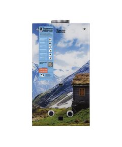 Колонка газовая дымоходная Thermo Alliance JSD20-10GC 10 л панель из стекла с рисунком горы, фото  | SNABZHENIE.com.ua