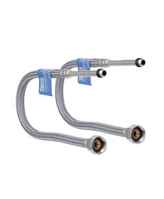 Шланг для подключения смесителя Thermo Alliance Standart (пара) 60 см NYLON M10x1/2"В длинная игла TAS386W60L, фото  | SNABZHENIE.com.ua