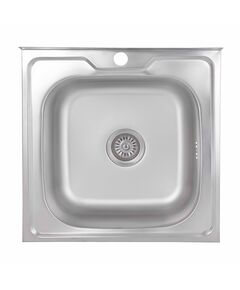 Кухонная мойка Brinex 5050 0,6 мм Satin (BRIN5050SAT06), фото  | SNABZHENIE.com.ua