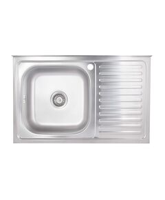 Кухонная мойка Brinex 5080-L 0,6 мм Satin (BRIN5080LSAT06), фото  | SNABZHENIE.com.ua