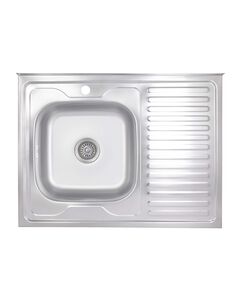 Кухонная мойка Brinex 6080-L 0,6 мм Satin (BRIN6080LSAT06), фото  | SNABZHENIE.com.ua