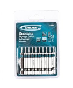 Набір біт TORX 10х50 S2, 10 шт. GROSS (11468G), фото  | SNABZHENIE.com.ua