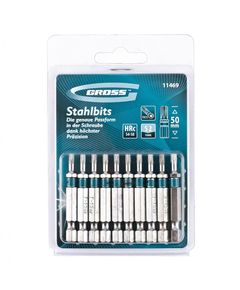 Набор бит TORX 15х50, сталь S2, 10 шт GROSS, фото  | SNABZHENIE.com.ua
