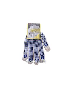 Рукавицы трикотажные VIROK белые с ПВХ точками (5 ниток; 70%- хлопок, 30%- полиэстер), размер 10, фото  | SNABZHENIE.com.ua