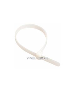 Стяжний капроновий хомут білий 100х2,5 100 шт [500], фото  | SNABZHENIE.com.ua