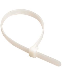 Хомут стяжной капрон белый 120х2,5 100 шт, фото  | SNABZHENIE.com.ua