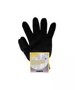 Перчатки трикотажные двойные черные (7/10 класс, 70% - хлопок, 30% - полиэстер) размер 10 VIROK, фото  | SNABZHENIE.com.ua