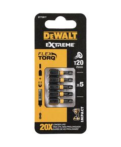 Набір біт DeWALT IMPACT TORSION Torx T20, 25 мм, 5 шт, фото  | SNABZHENIE.com.ua