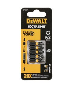 Набір біт DeWALT IMPACT TORSION EXTREME Pz2, 25 мм, 5 шт, фото  | SNABZHENIE.com.ua
