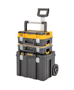 Комплект ящиків TSTAK 2.0 DeWALT: органайзер і ящик-тележка DWST83411-1, фото  | SNABZHENIE.com.ua