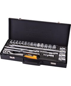 Набір насадок MASTERTOOL PROFI CrV 1/2, 10-32 мм, 24 шт, кейс 78-4124, фото  | SNABZHENIE.com.ua