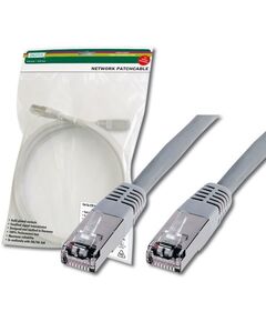 Патч-корд DIGITUS CAT 5e SF-UTP, 0.5м, AWG 26 / 7, Cu, PVC, сірий, фото  | SNABZHENIE.com.ua