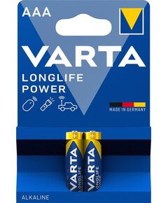 Батарейка Varta Longlife Power лужна AAA блістер, 2 шт, фото  | SNABZHENIE.com.ua