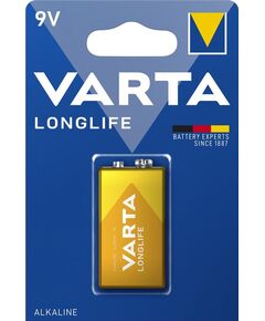 Батарейка Varta Longlife лужна 6LR61(6LF22, MN1604, MX1604 ,Крона) блістер, 1 шт, фото  | SNABZHENIE.com.ua