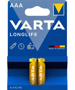Батарейка Varta Longlife лужна AAA блістер, 2 шт, фото  | SNABZHENIE.com.ua