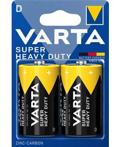 Батарейка Varta Super Heavy Duty  вугільно-цинкова D BLI 2 блістер, 2 шт, фото  | SNABZHENIE.com.ua