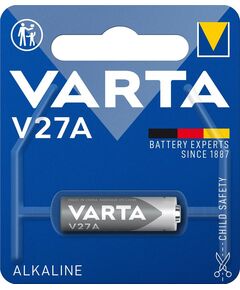 Батарейка Varta лужна V27 A (MN27, 27А, GP27A, L828) блістер, 1 шт, фото  | SNABZHENIE.com.ua