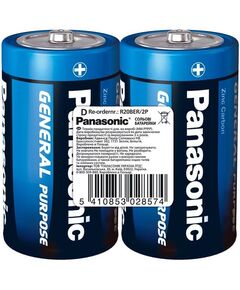Батарейка Panasonic GENERAL PURPOSE вугільно-цинкова D(R20) плівка, 2 шт., фото  | SNABZHENIE.com.ua