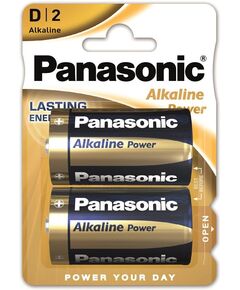 Батарейка Panasonic ALKALINE POWER лужна D(LR20) блістер, 2 шт., фото  | SNABZHENIE.com.ua