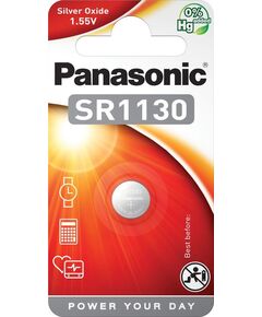 Батарейка Panasonic срібло-цинкова SR1130(390, V390, D390,SB-AU, SR54) блістер, 1 шт., фото  | SNABZHENIE.com.ua