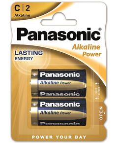 Батарейка Panasonic ALKALINE POWER лужна C(LR14) блістер, 2 шт., фото  | SNABZHENIE.com.ua