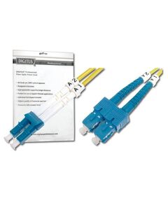 Патч-корд волоконно-оптичний DIGITUS LC/UPC-SC/UPC, 9/125, SM, OS2, duplex, 3м, фото  | SNABZHENIE.com.ua