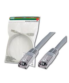 Патч-корд DIGITUS САТ 5e SF-UTP, 15м, AWG 26/7, Cu, PVC, сірий, фото  | SNABZHENIE.com.ua