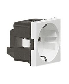 Legrand Розетка Mosaic, Schuko, 16А, 250В, без шторок, гвинтові клеми, 2 модулі, білий, фото  | SNABZHENIE.com.ua