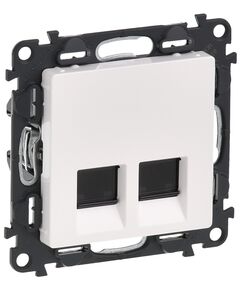 Legrand Розетка подвійна RJ45 кат. 5е UTP Valena LIFE, білий, фото  | SNABZHENIE.com.ua