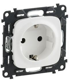 Legrand Valena ALLURE розетка силова Schuko 16А 250В[зі шторками гвинтові клеми, білий], фото  | SNABZHENIE.com.ua