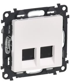 Legrand Valena LIFE 2xRJ45, UTP, CAT6, белая, фото  | SNABZHENIE.com.ua