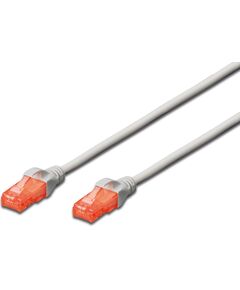 Патч-корд DIGITUS CAT 6 UTP, 0.25м, AWG 26/7, Cu, LSZH, сірий, фото  | SNABZHENIE.com.ua