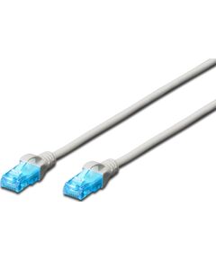 Патч-корд DIGITUS CAT 5e UTP, 1м, AWG 26/7, CCA, PVC, сірий, фото  | SNABZHENIE.com.ua