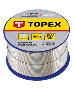 Припій олов'яний 60%Sn, дріт 1.0 мм, 100 г TOPEX 44E514, фото  | SNABZHENIE.com.ua
