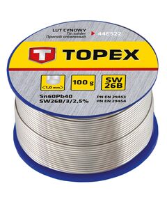 Припій олов'яний 60% Sn, 1.0 мм, 100 г, TOPEX 44E522, фото  | SNABZHENIE.com.ua