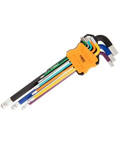 Набор шестигранных ключей, 1.5-10 мм, 9 шт., фото  | SNABZHENIE.com.ua