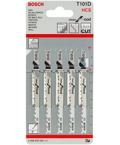 Bosch Полотно пиляльне для електролобзика по дереву T101D, 5шт, фото  | SNABZHENIE.com.ua