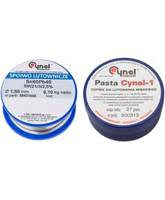 Набір для пайки: припой та паста CYNEL 44E732, 70 г, фото  | SNABZHENIE.com.ua