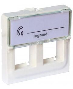 Legrand Лицевая панель для коннектора 2хRJ45 Keystone, фото  | SNABZHENIE.com.ua