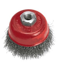 Щітка дротяна чашкова 100 мм М14 VERTO 62H111 для шліфування, фото  | SNABZHENIE.com.ua