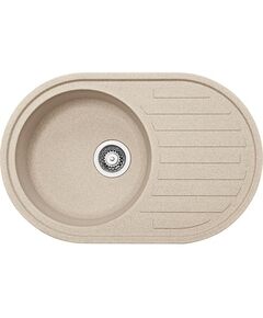 Мийка кухонна Franke Ronda, фраграніт, овал, з крилом, 770х500х200мм, чаша - 1, накладна, ROG 611, бежевий, фото  | SNABZHENIE.com.ua