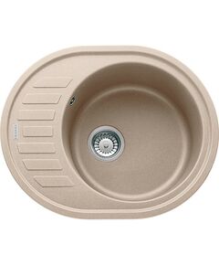 Мийка кухонна Franke Ronda, фраграніт, овал, з крилом, 620х500х200мм, чаша - 1, накладна, ROG 611-62, бежевий, фото  | SNABZHENIE.com.ua