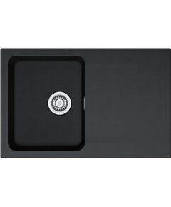 Мийка кухонна Franke Orion, тектонайт, прямокутник, з крилом, 780х500х180мм, чаша - 1, накладна, OID 611-78, чорний, фото  | SNABZHENIE.com.ua